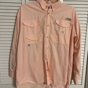 Columbia Light Pink Long Sleeve Shirt